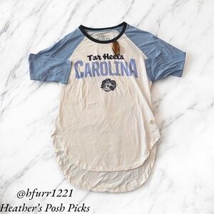 UNC JERSEY STYLE LONG SLEEVE TEE BY THREE SQUARE SIZE XL